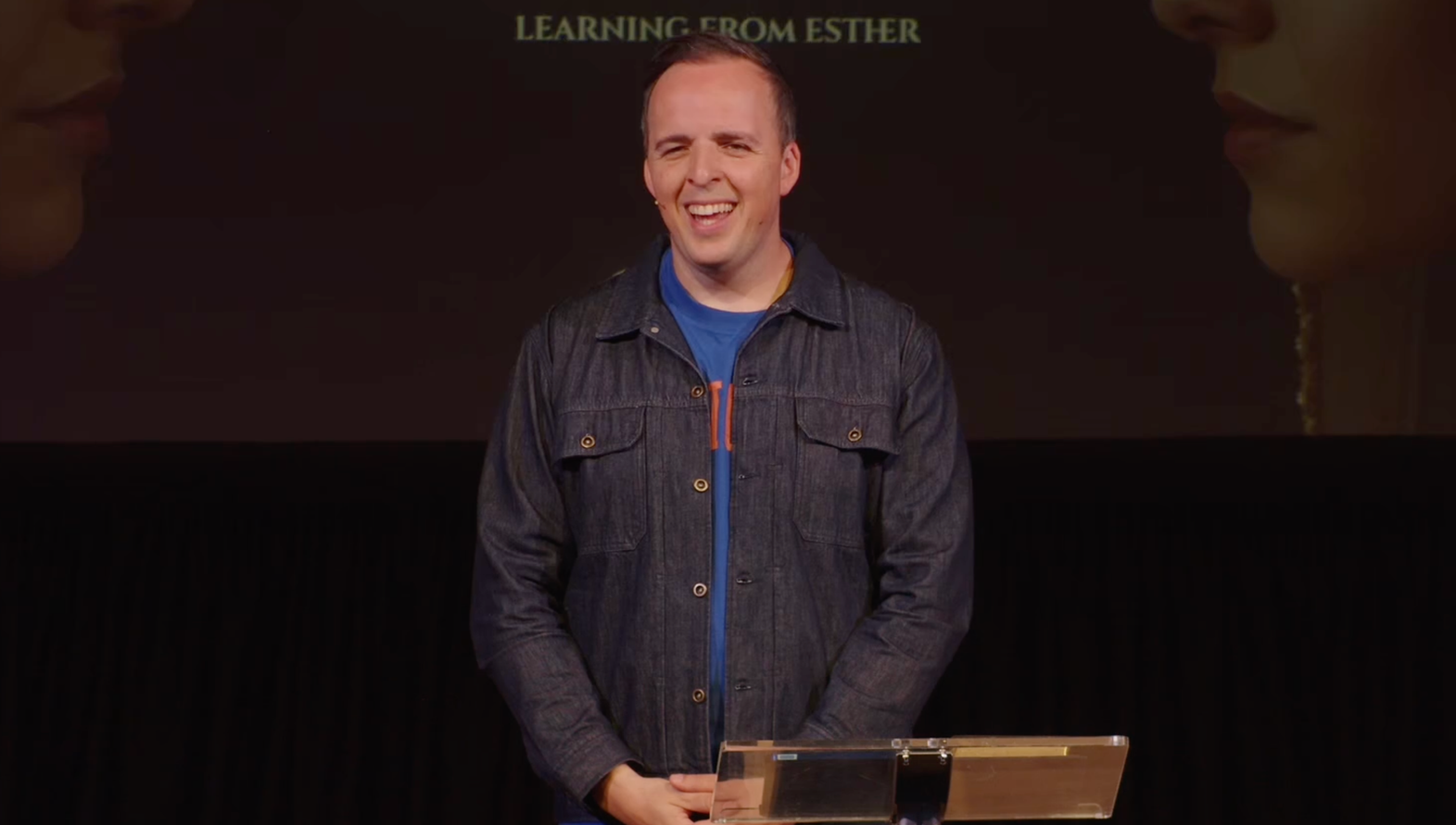 Pastor speaking